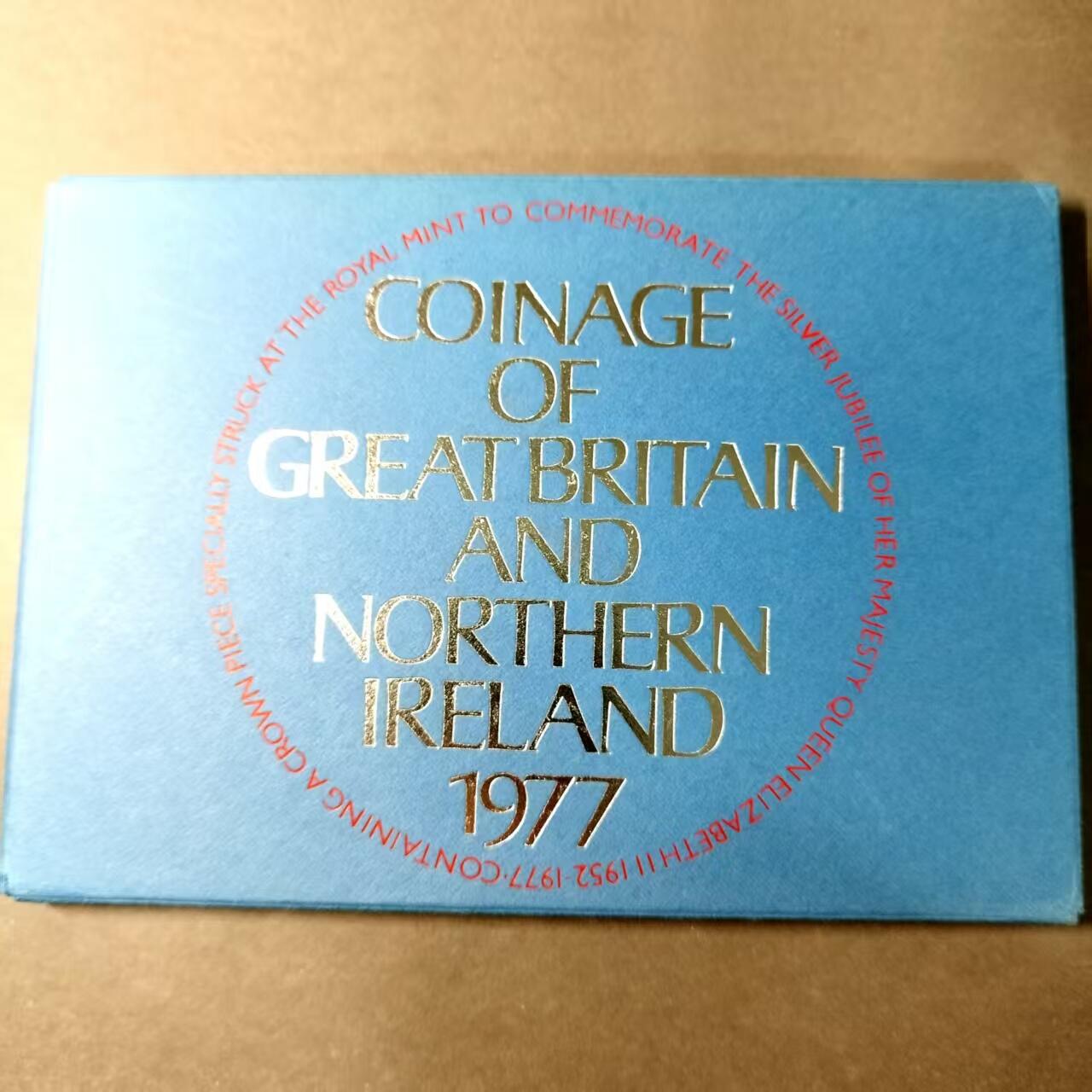长老汇蛇年精选第八十一场拍卖 英国1977年精制7枚套币，含登基精制纪念币，带外纸壳