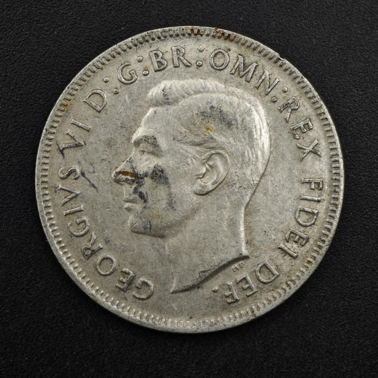 【淘币小摊】实时拍第八百二十七拍   散币场   满百包邮可预留二周 每周一统一发货   澳大利亚1951年乔治六世弗洛林银币