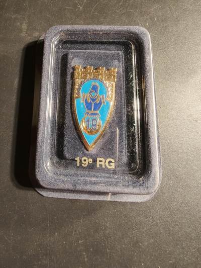 老王徽章第169期 - 法国第19工兵团证章     原盒