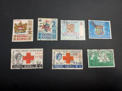 博彦收藏  TM 12月20日 8点 邮票专场 全场包邮 - 香港 红十字等旧票5套 个别瑕疵，大部分上品
