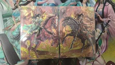 龙虎卡牌-六八场（无佣金，周六结拍，欢迎送拍） - 粗闪2张 锦绣三国 关银屏张显彩 对卡