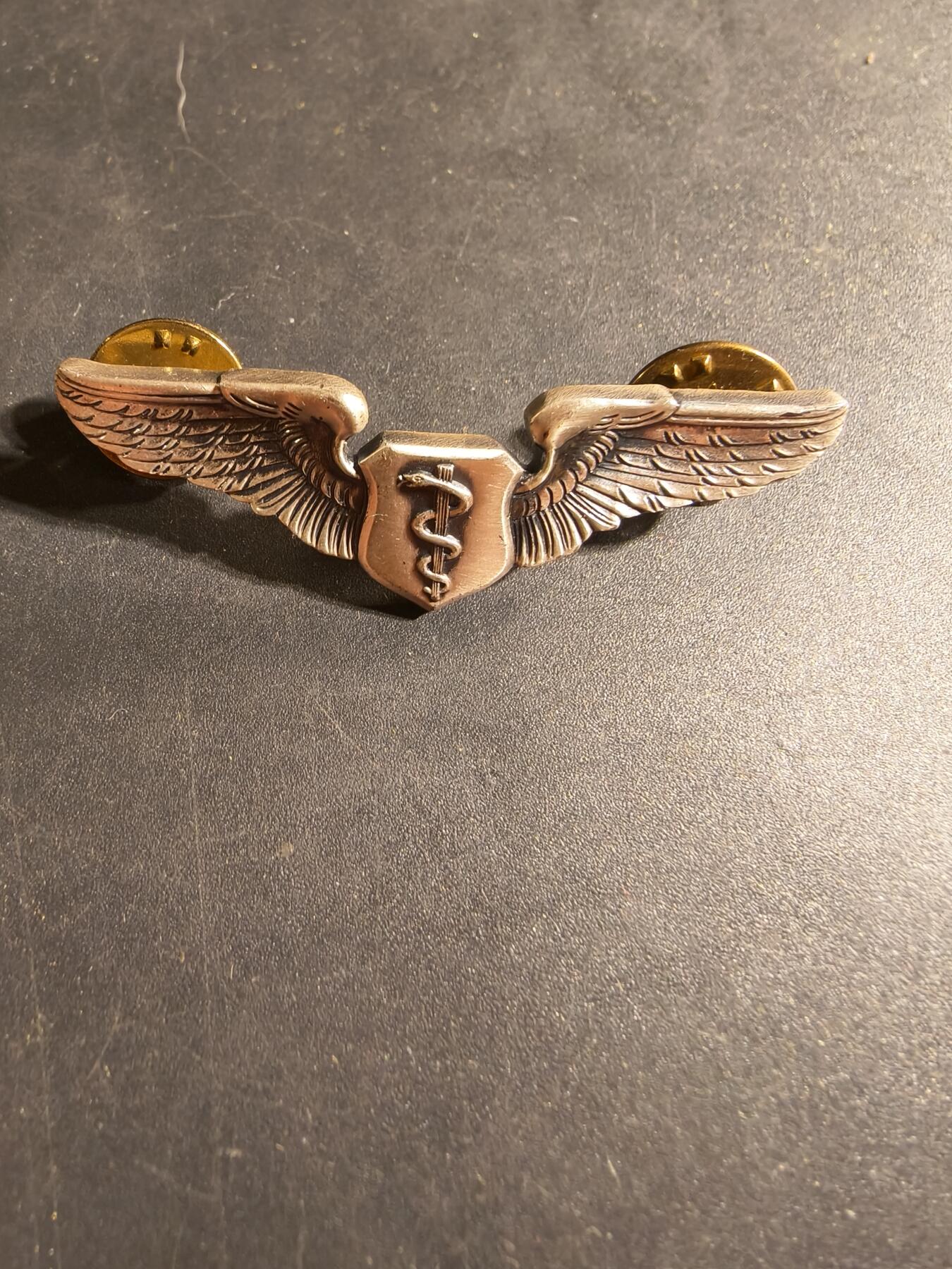 老王徽章第169期 美国空军军医技能章    925银    2英寸