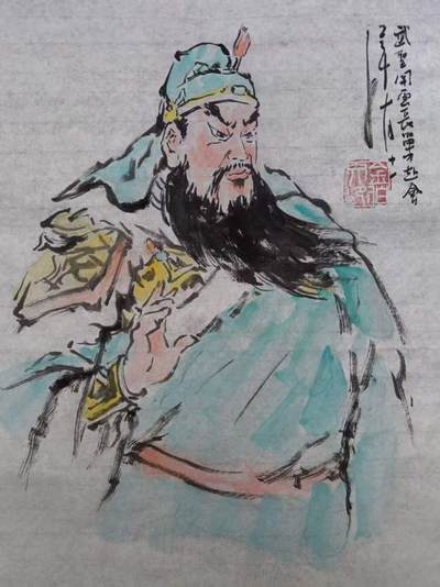 天玑星卡拍第150期《12.11周一截拍》持续收拍收评中 满赠卡需备注 - 【手绘水墨画】bowen艺术 原创水墨画 武圣关云长单刀赴会 A4左右尺寸 宣纸