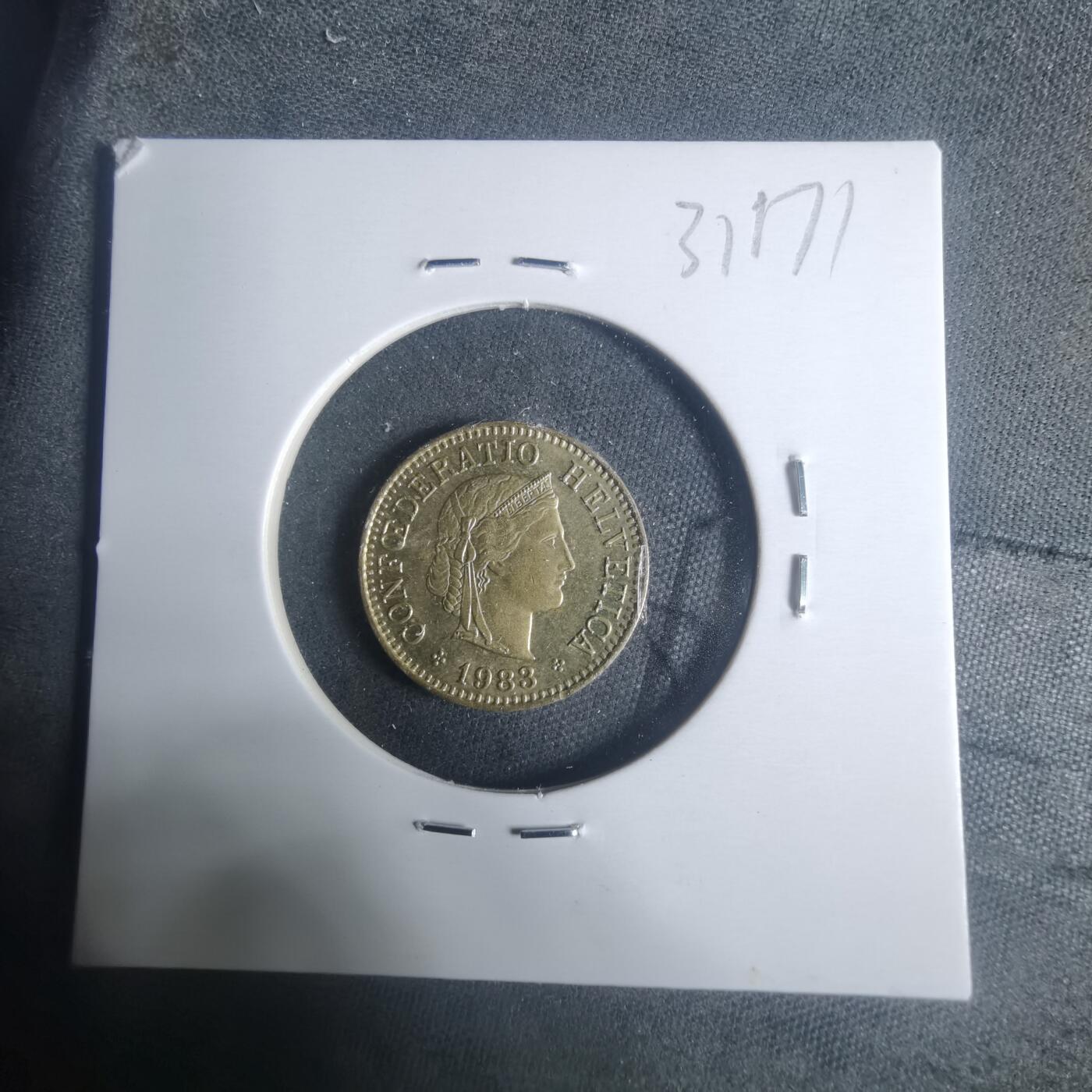 沼泽如烟--第931场 瑞士1983年五分