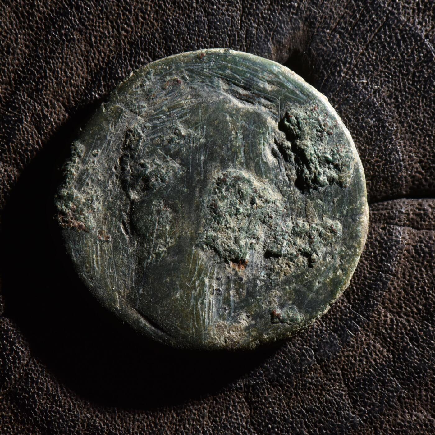 【良泉】【元旦直播场】1月1日晚19.30点开拍！208组西方古代钱币、日本朝鲜花钱 公元前7年【古罗马】奥古斯都，阿斯铜币，背制币官马库斯·萨尔维乌斯·奥托（M SALVIVS OTHO IIIVIR AAAFF）8.93克