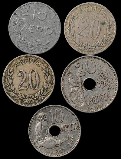 修遠堂世界钱币第九十七期 - 希腊旧硬币一组