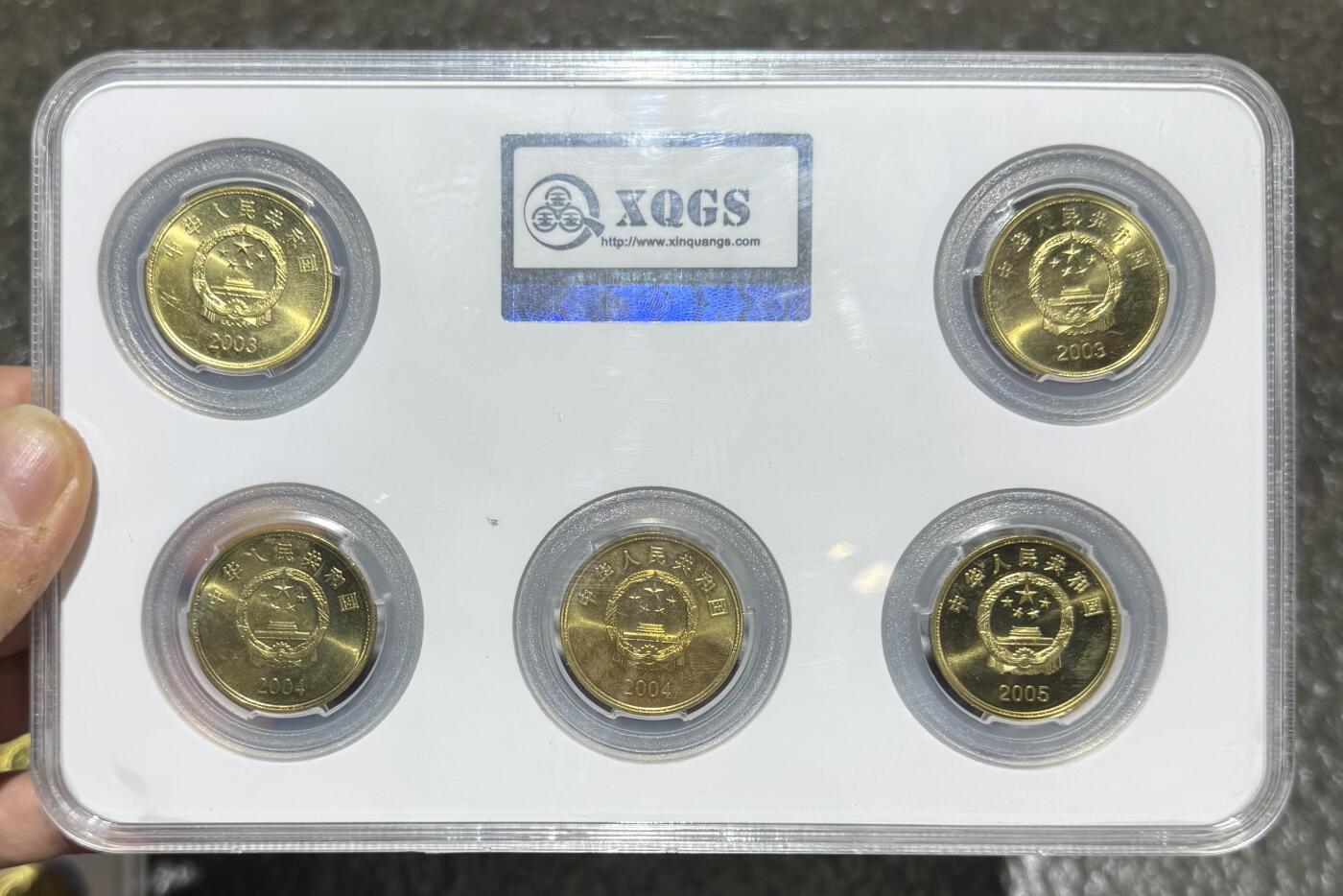 “MS68台湾风光”纪念币1套5枚。