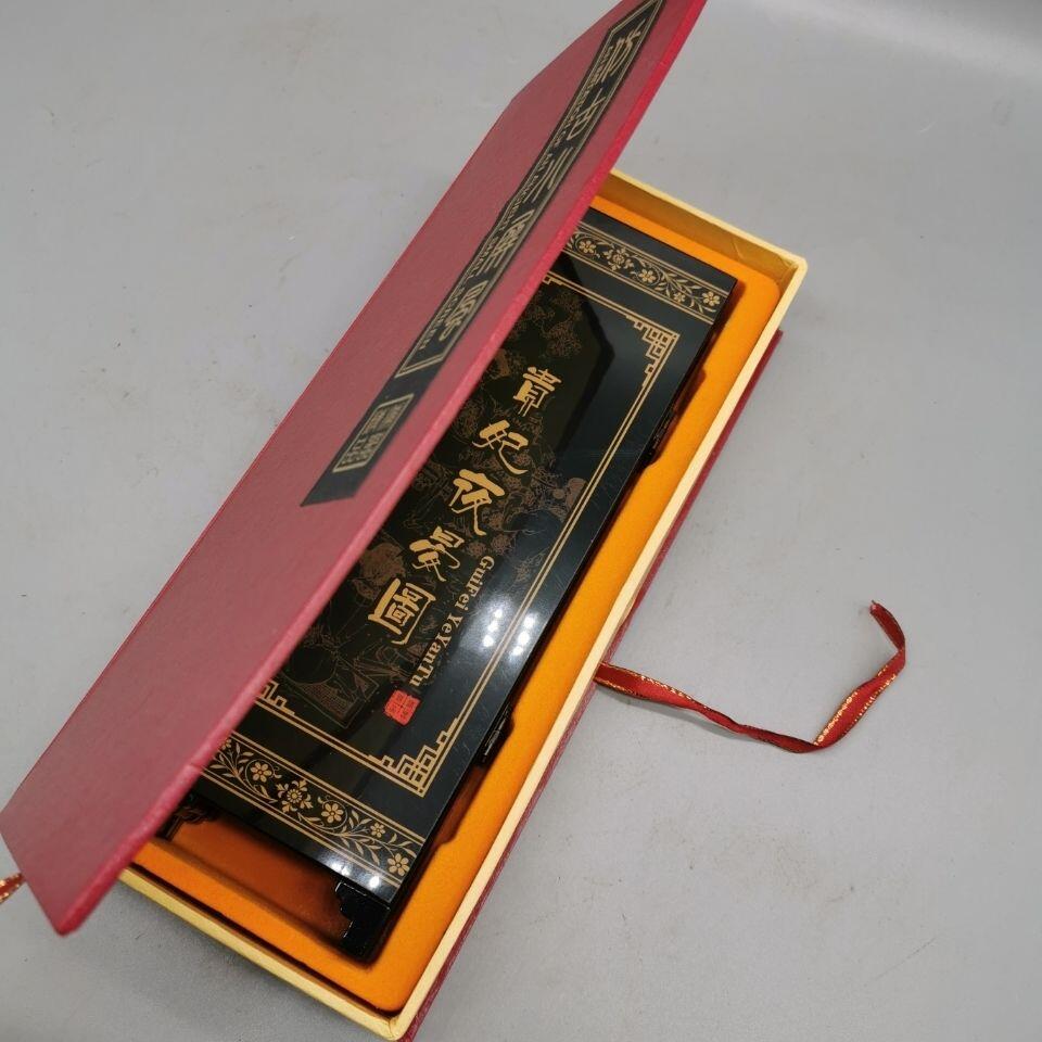 听雨轩（40） [贵妃夜宴图]仿古漆器小屏风  折叠木制