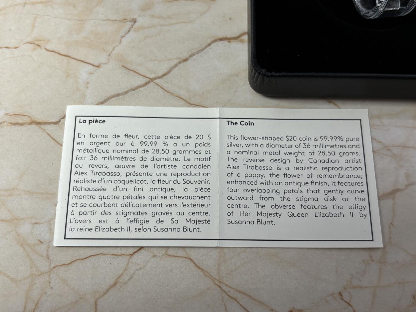 第186期拍卖 加拿大2020年一战国殇日罂粟花形仿古纪念银币，9999银，28.5克，发行7000枚