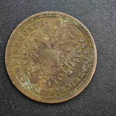 【淘币小摊】实时拍第八百二十七拍   散币场   满百包邮可预留二周 每周一统一发货   - 奥地利1851年1克鲁泽铜币