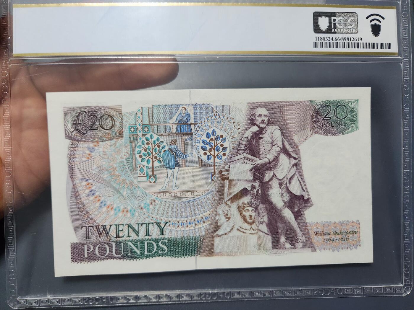 12月13号晚上8点 外国纸币自动截拍第72场 英国20镑PCGS66PPQ