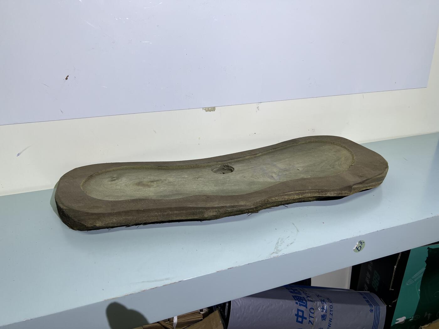 零元拍：C1 金丝楠 茶盘，尺寸约：570/230/190/厚35MM，满果香，满金丝满水波，未上漆上蜡