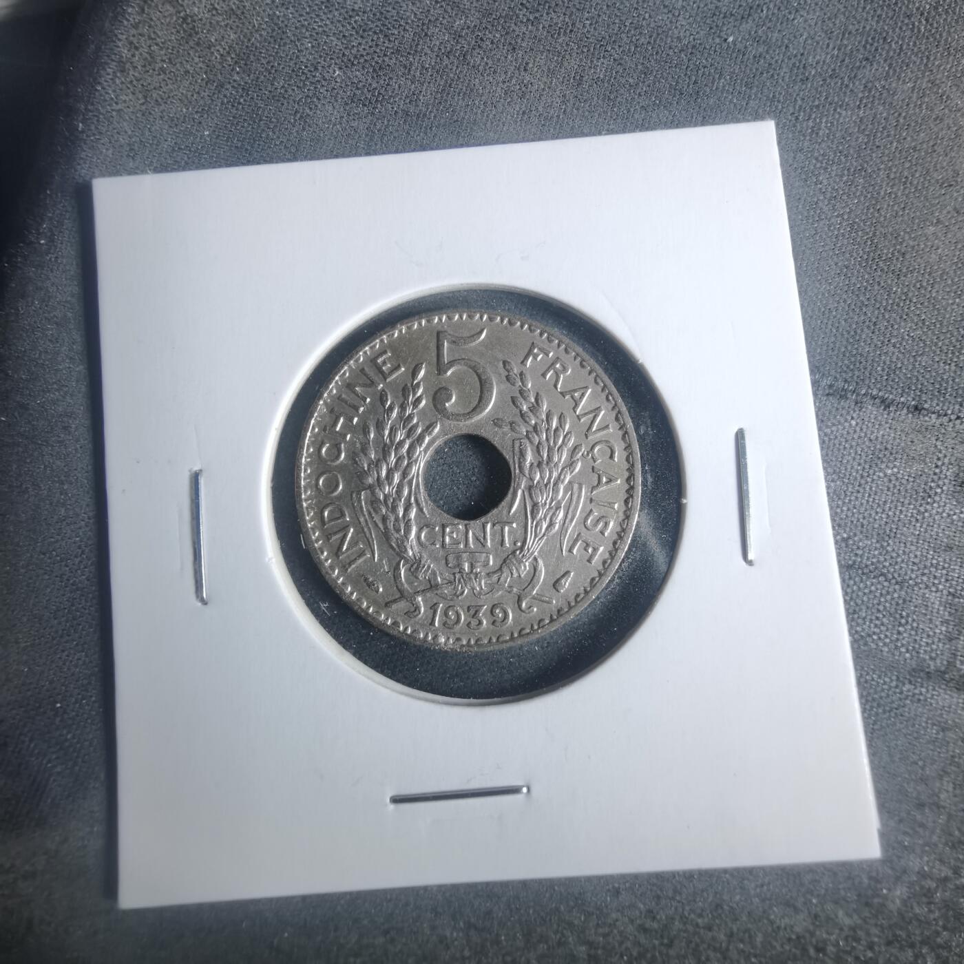 沼泽如烟--第931场 法属印度支那1939年五分