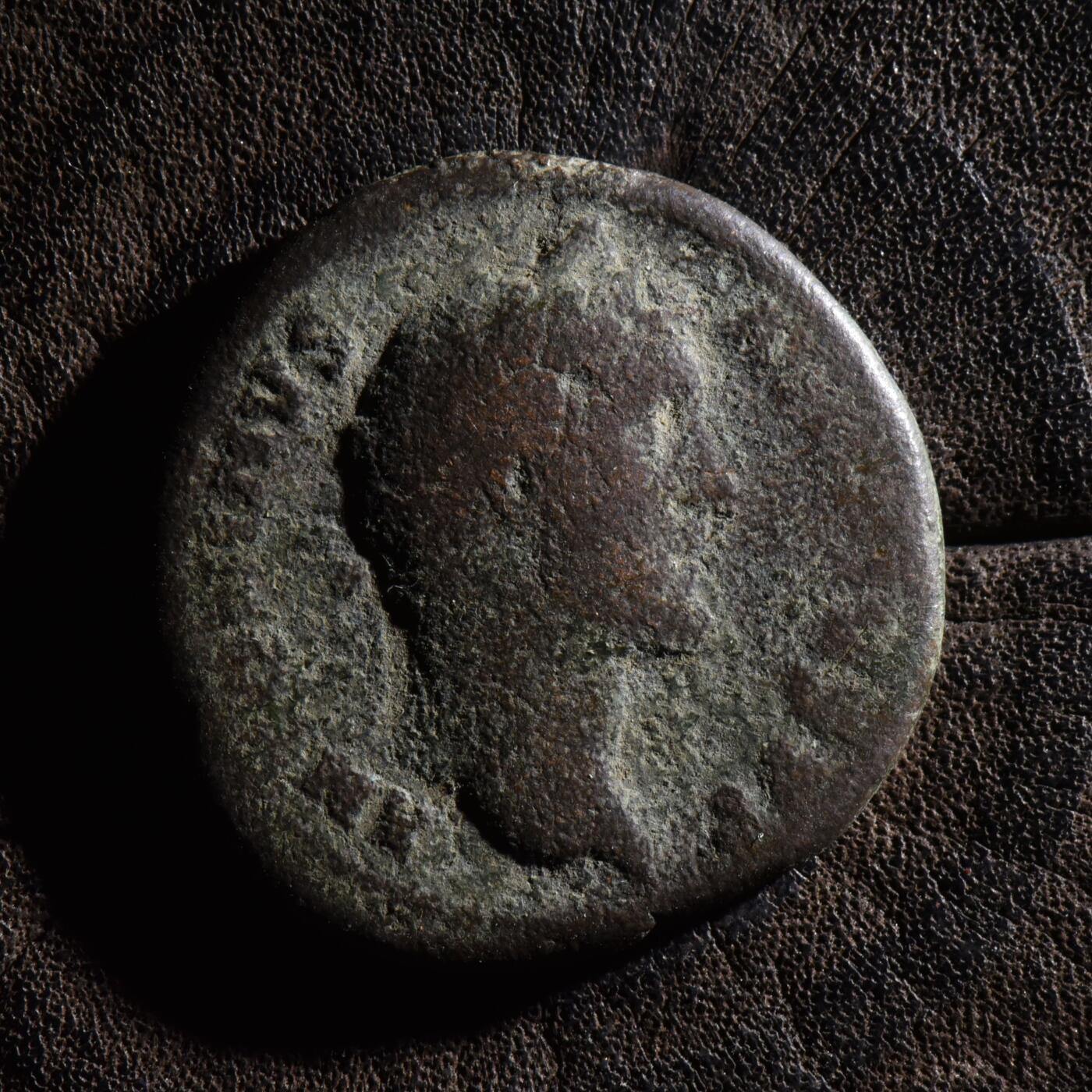 【良泉】【元旦直播场】1月1日晚19.30点开拍！208组西方古代钱币、日本朝鲜花钱 公元140-144年【古罗马】五贤帝-安东尼·庇护，幸福女神-福尔图娜，阿斯铜币，9.98克