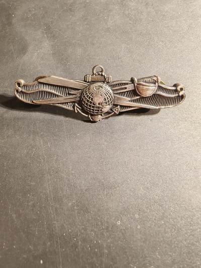 老王徽章第169期 - 美国海军士兵信息优势战证章      带厂标