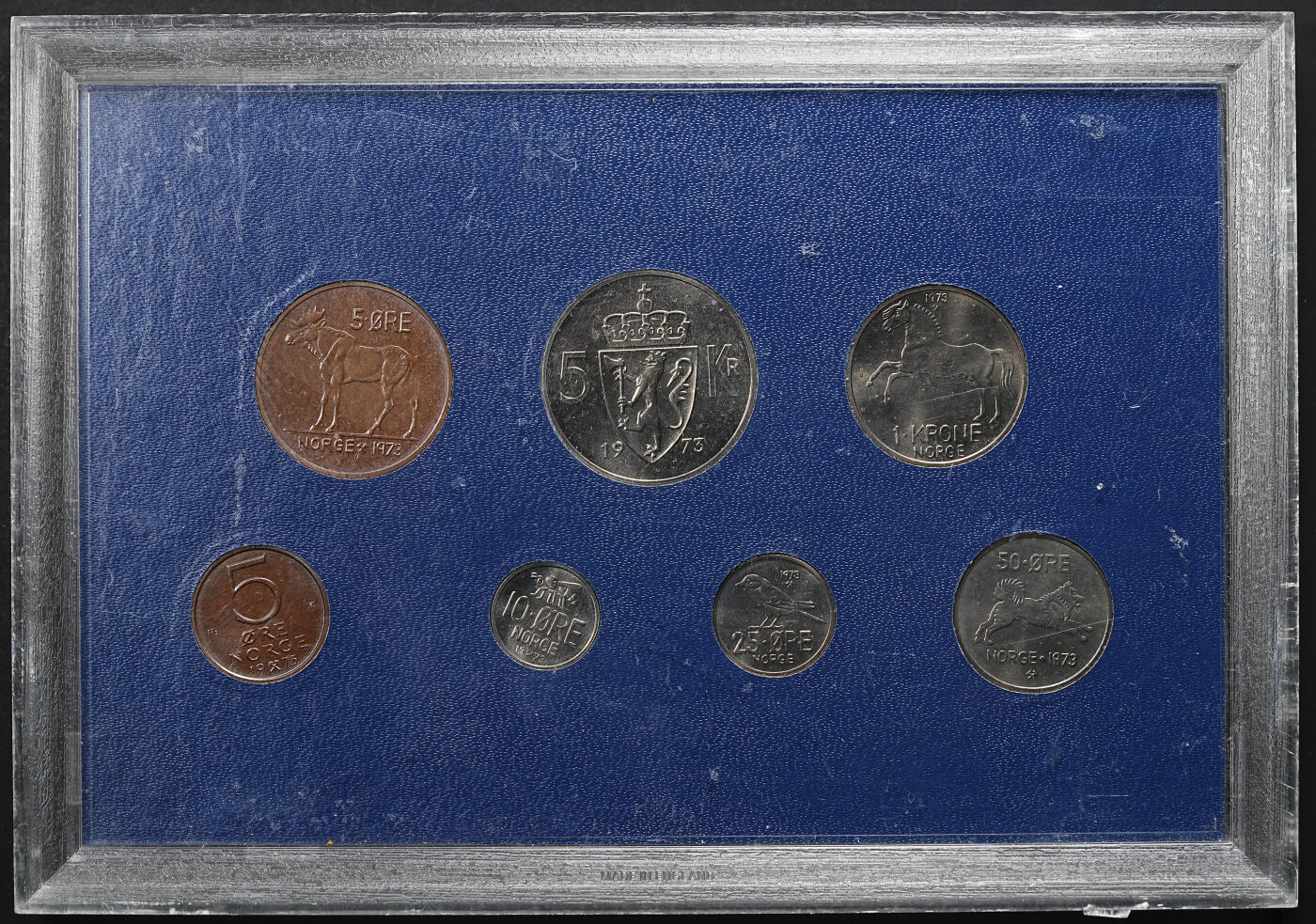 修遠堂世界钱币第九十七期 1973年挪威套币 BU品