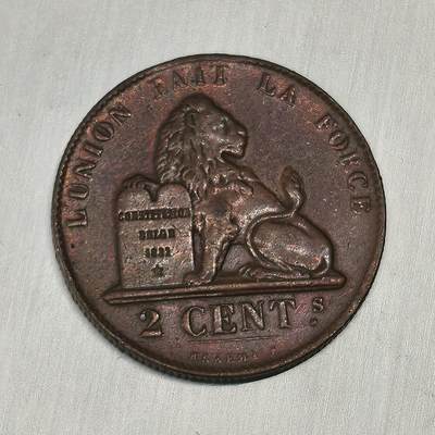 Krab外币市集Vol.26 - 比利时1865年2分法文版