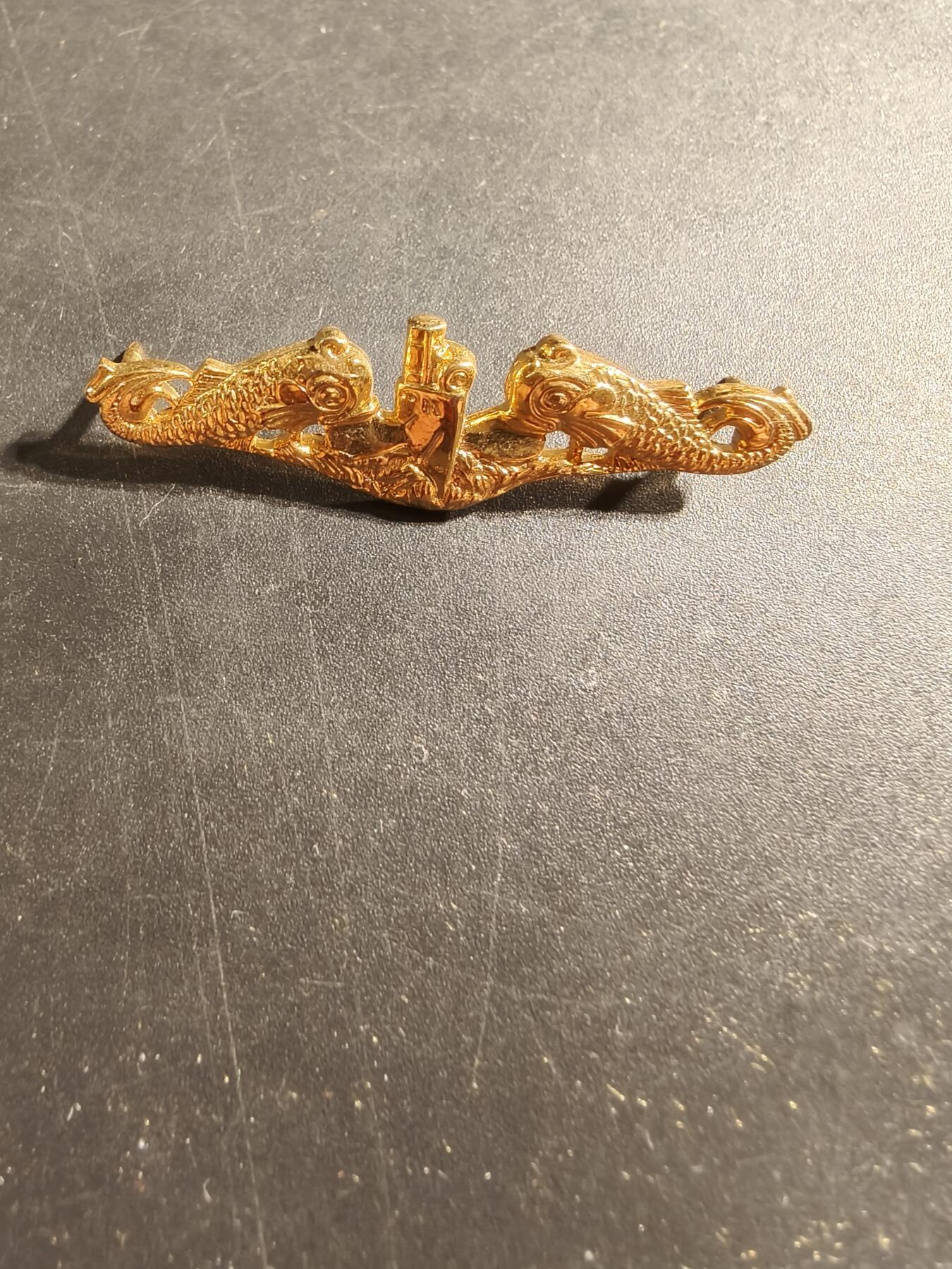 老王徽章第169期 美国海军军官潜艇战专家证章     1.75英寸    带厂标