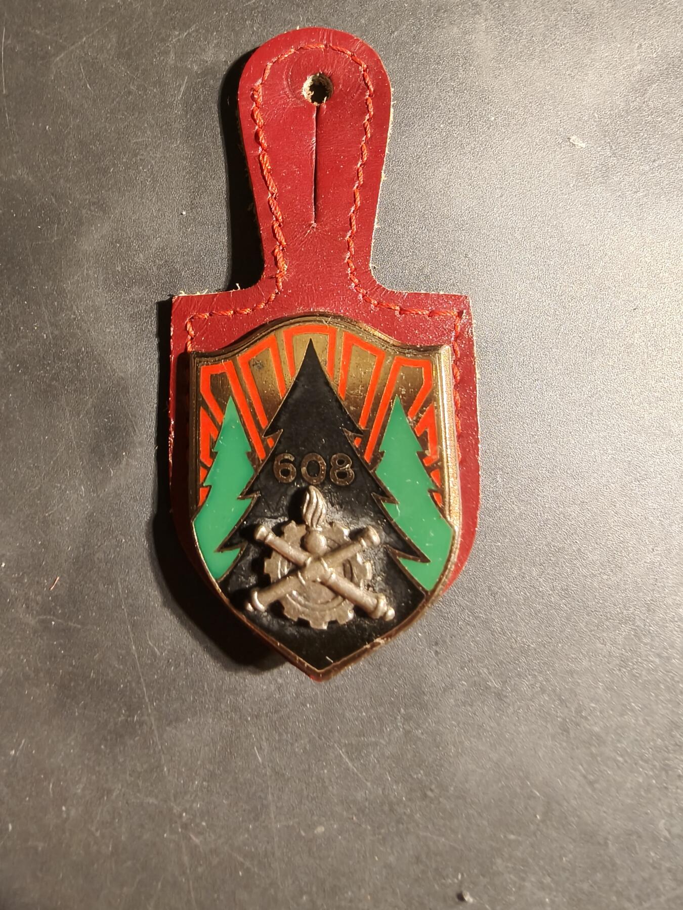 老王徽章第169期 法国陆军第608后勤维修大队证章