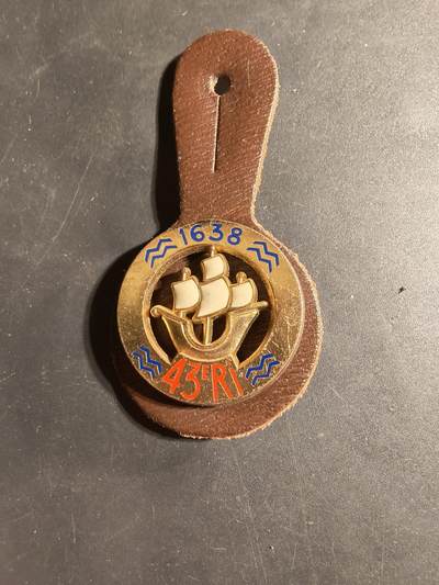 老王徽章第169期 - 法国第43步兵团证章