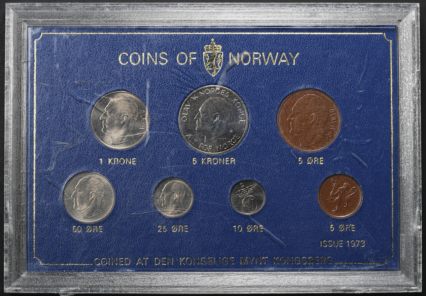 修遠堂世界钱币第九十七期 1973年挪威套币 BU品