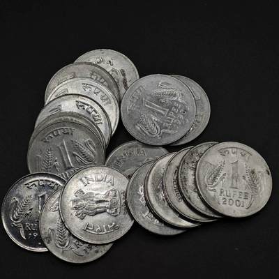 【淘币小摊】实时拍第八百二十七拍   散币场   满百包邮可预留二周 每周一统一发货   - 印度1卢比17枚