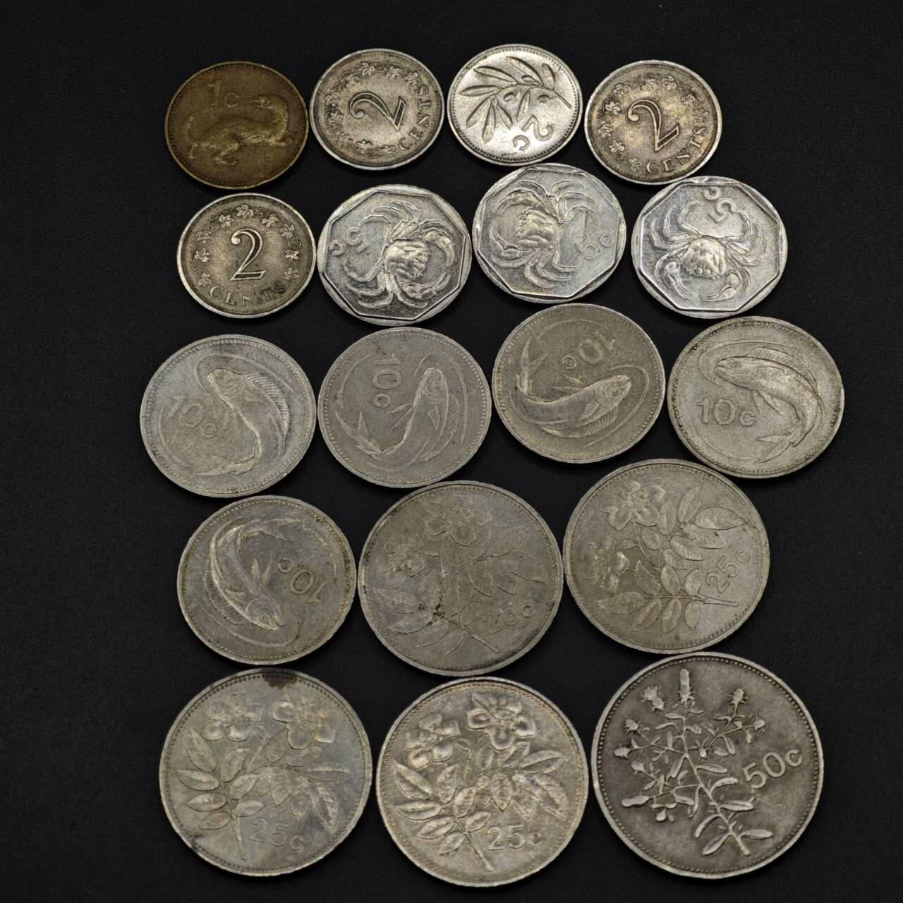 【淘币小摊】实时拍第八百二十七拍   散币场   满百包邮可预留二周 每周一统一发货   马耳他18枚