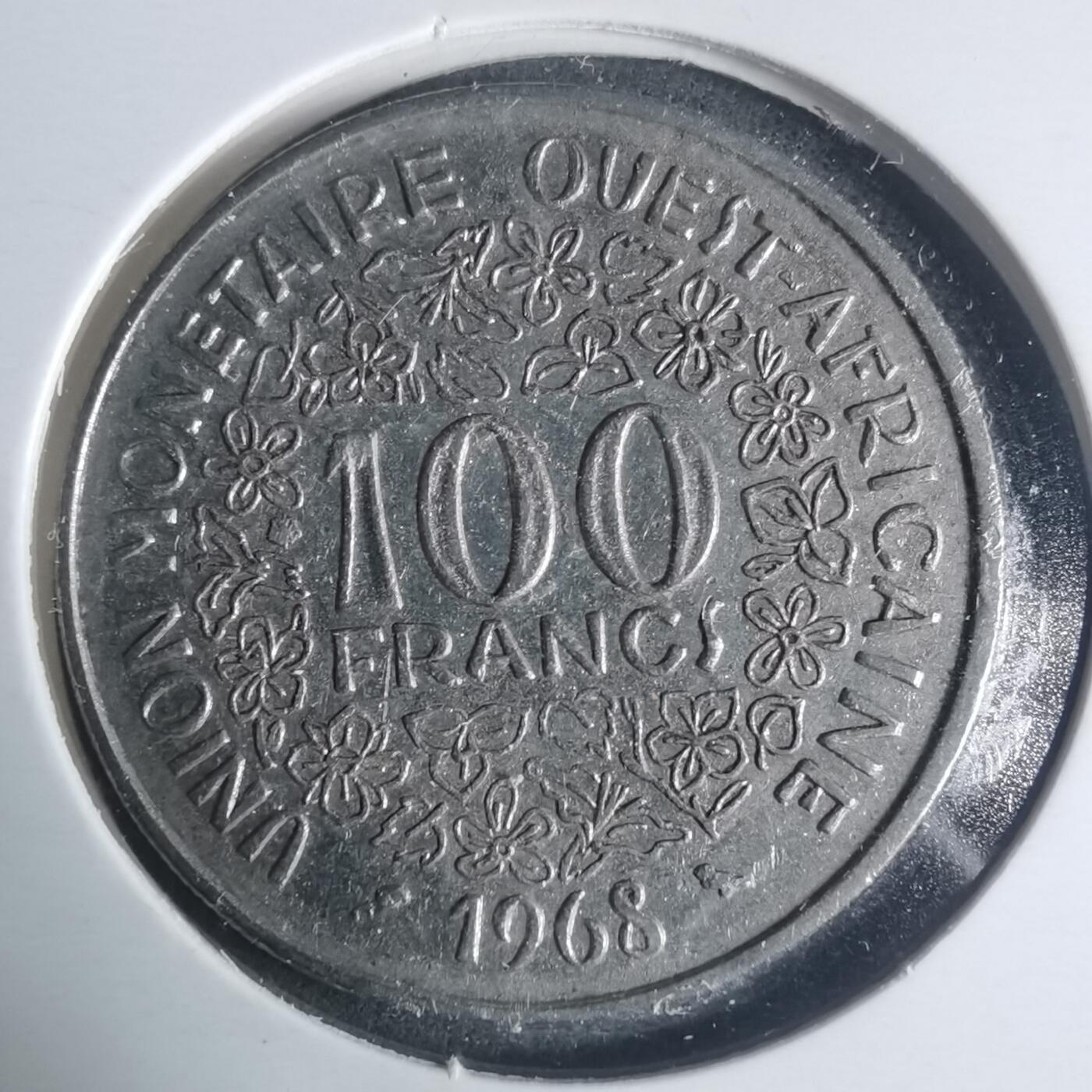 沼泽如烟--第931场 西非1968年100法郎