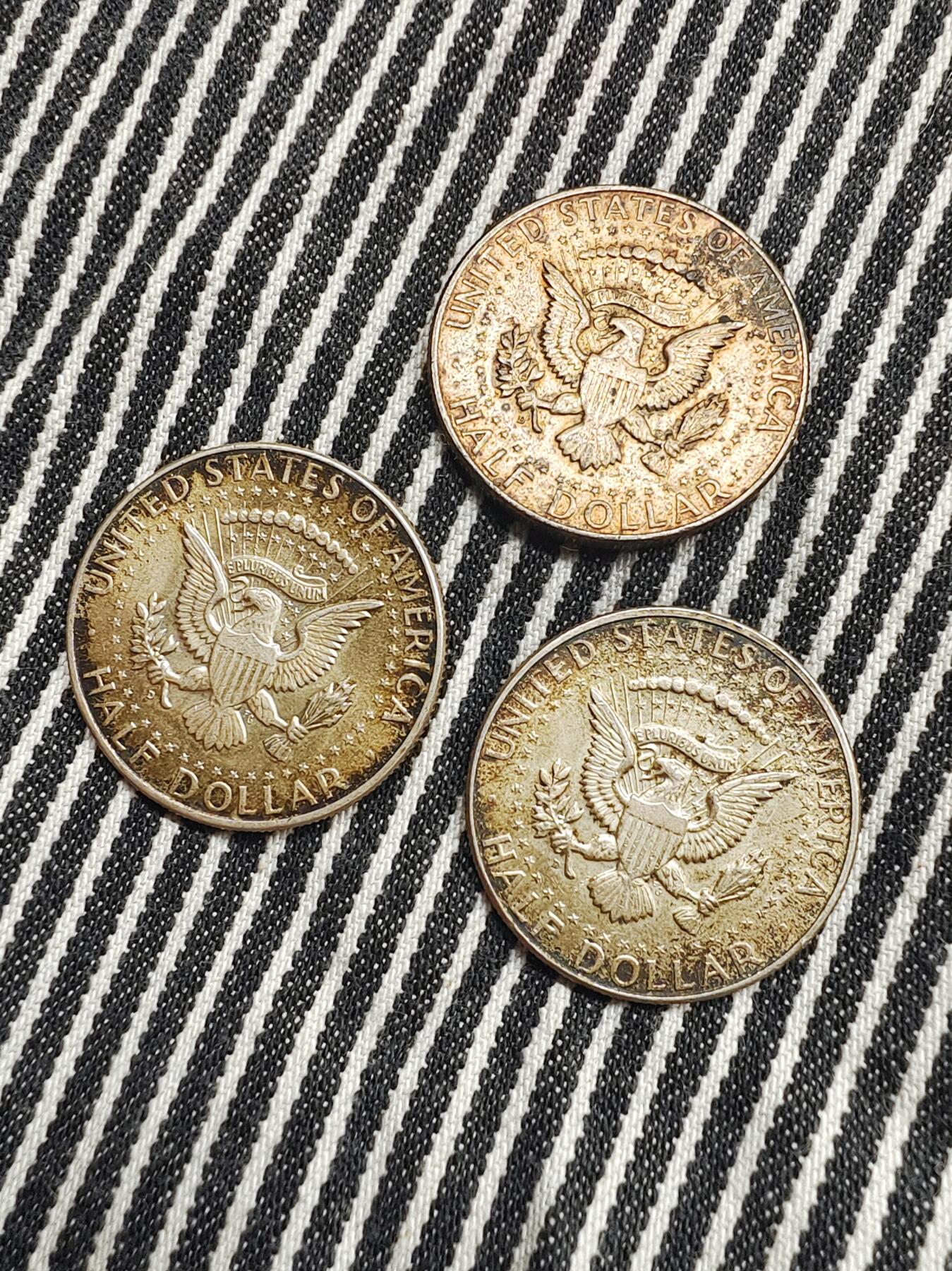 美国1964年肯尼迪50美分鹰徽银币分币 硬币 收藏