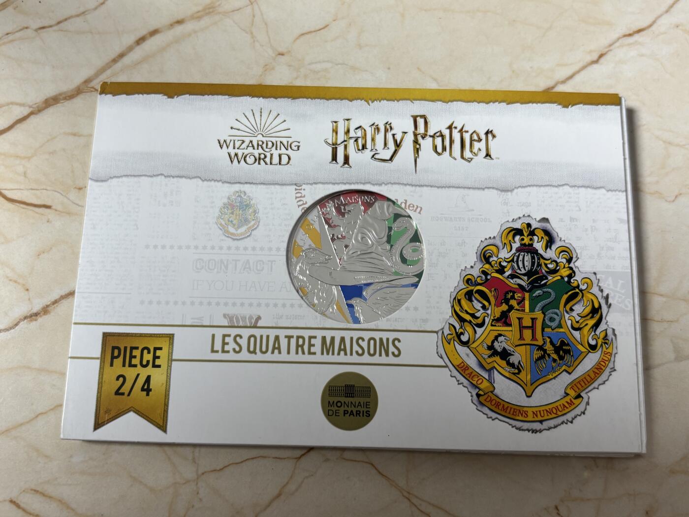 第186期拍卖 法国2021年哈利波特系列分拣帽50欧元彩色纪念银币，41克，900银