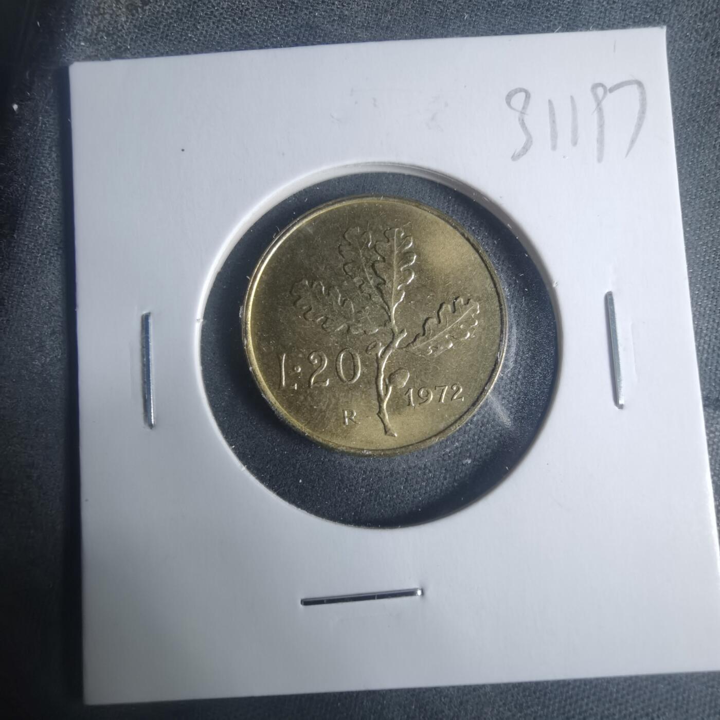 沼泽如烟--第931场 意大利1972年20里拉