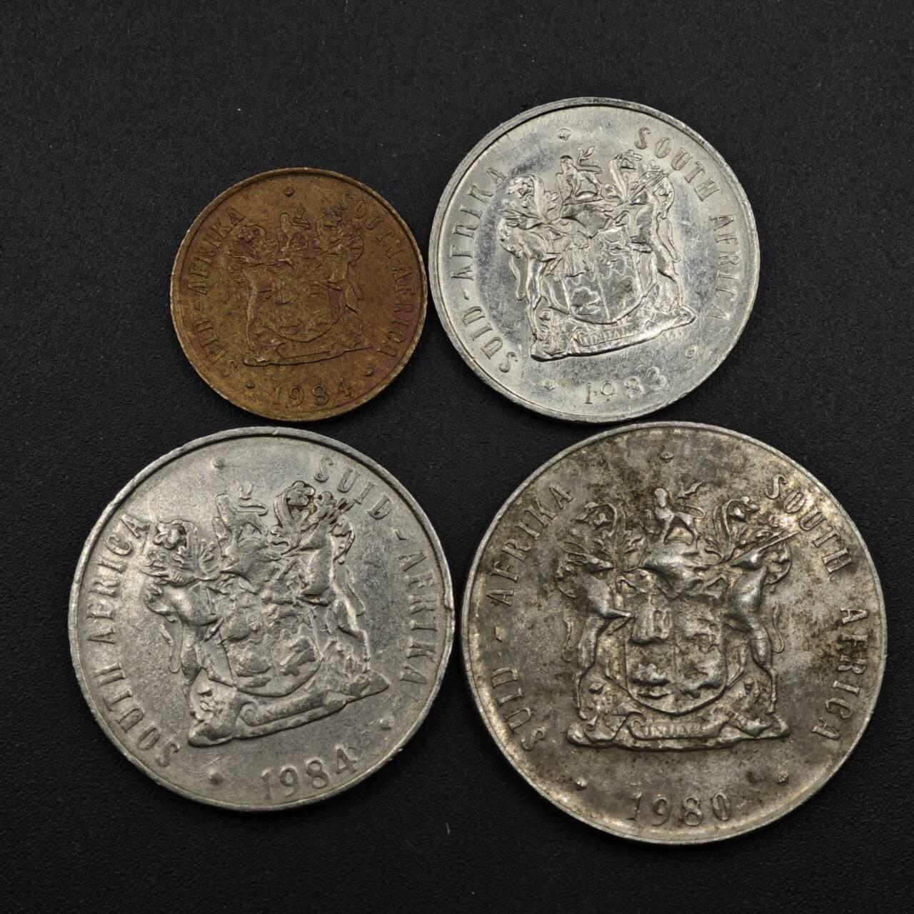 【淘币小摊】实时拍第八百二十七拍   散币场   满百包邮可预留二周 每周一统一发货   南非4枚