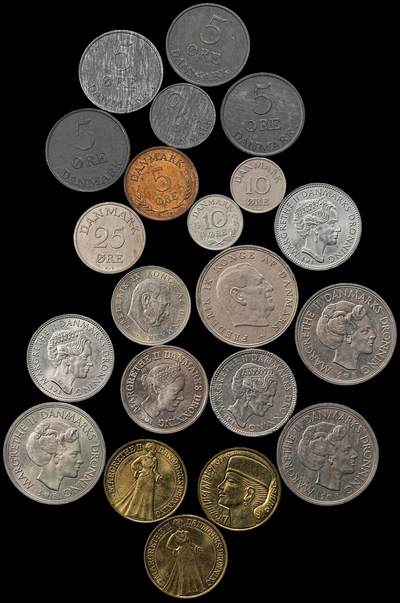 修遠堂世界钱币第九十七期 - 丹麦现代币一组