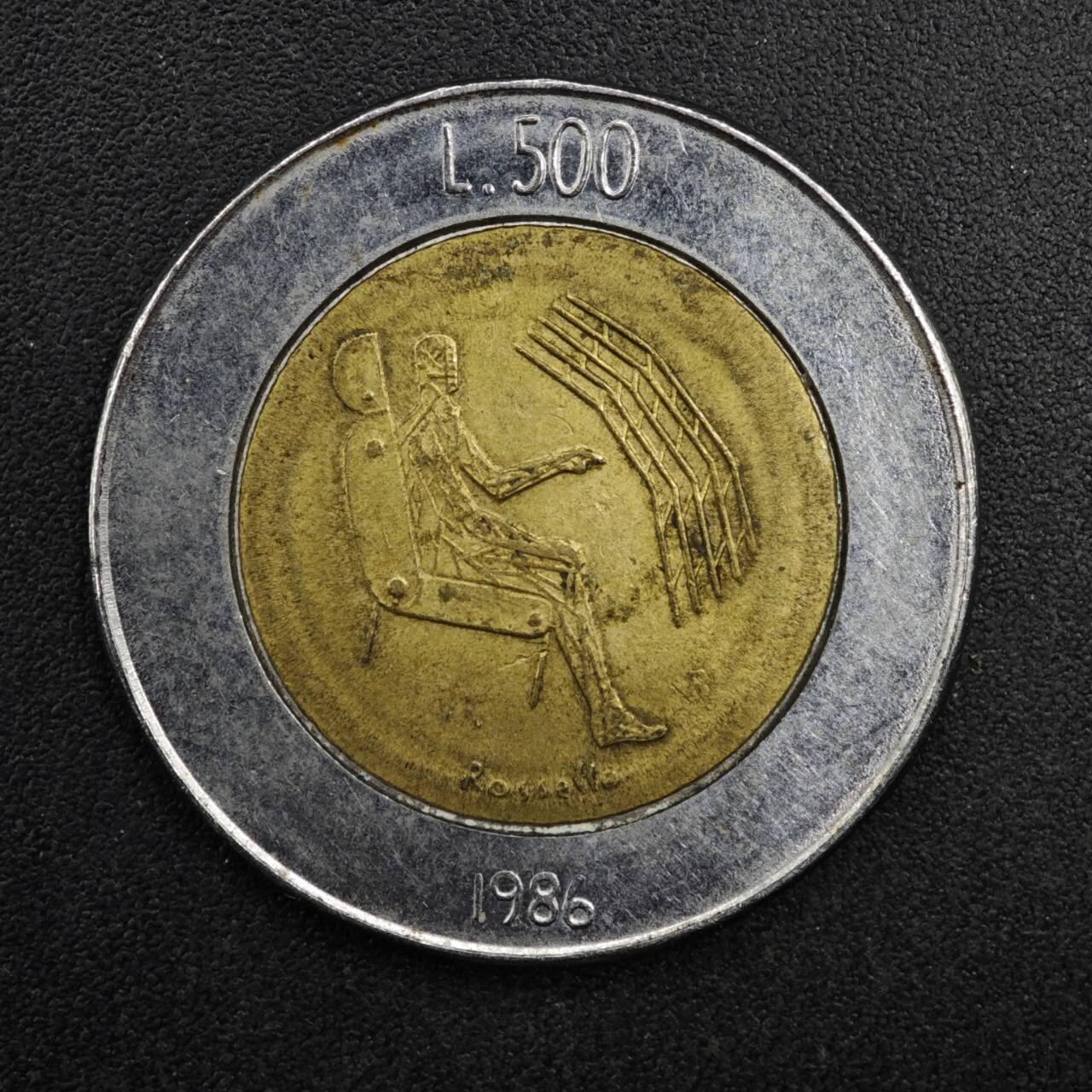 【淘币小摊】实时拍第八百二十七拍   散币场   满百包邮可预留二周 每周一统一发货   圣马力诺1986年500里拉