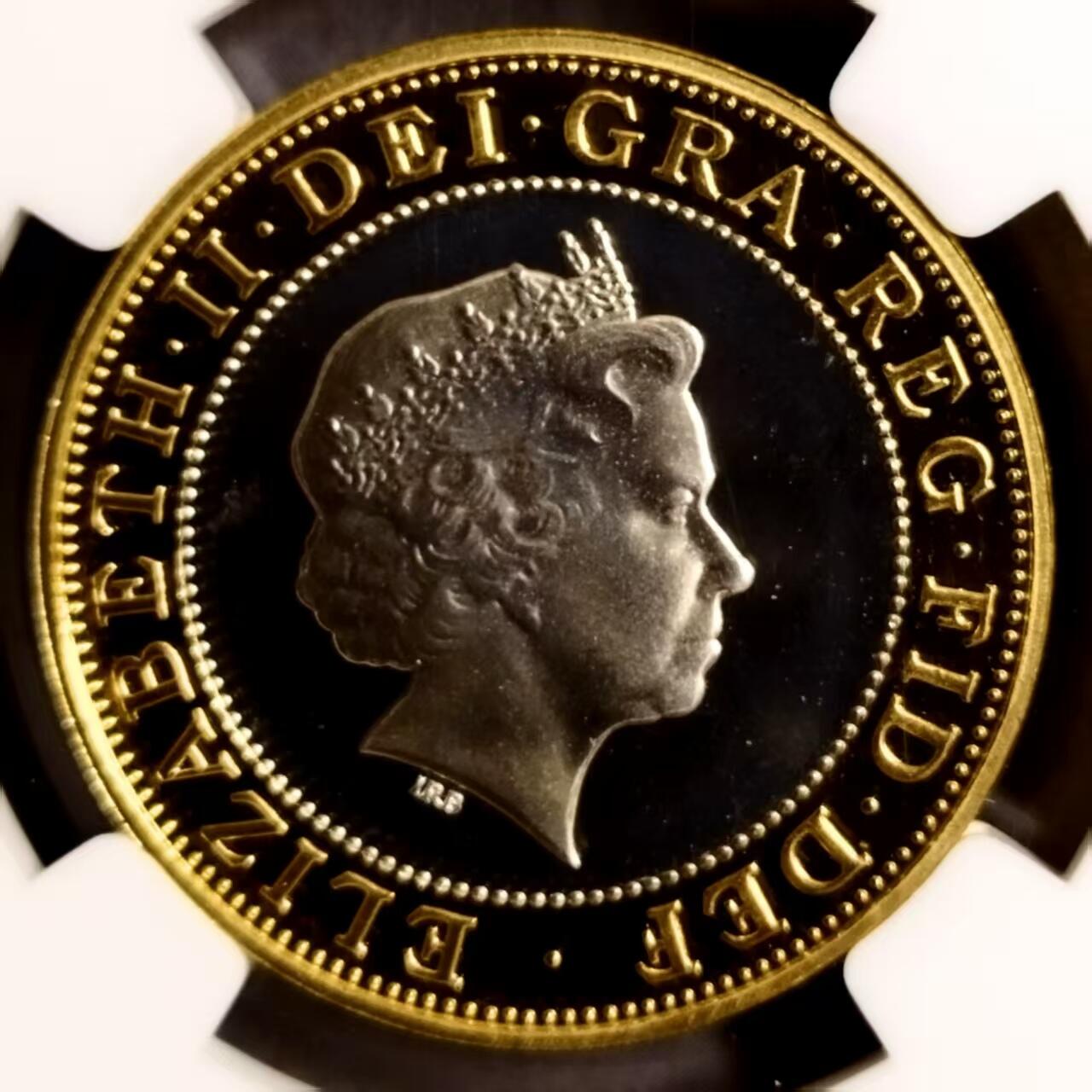 长老汇蛇年精选第八十一场拍卖 英国2001年 首次跨大西洋无线通讯双色精制纪念加厚银币  NGC PF68UC，季军分（并列三枚） 24克，量6759