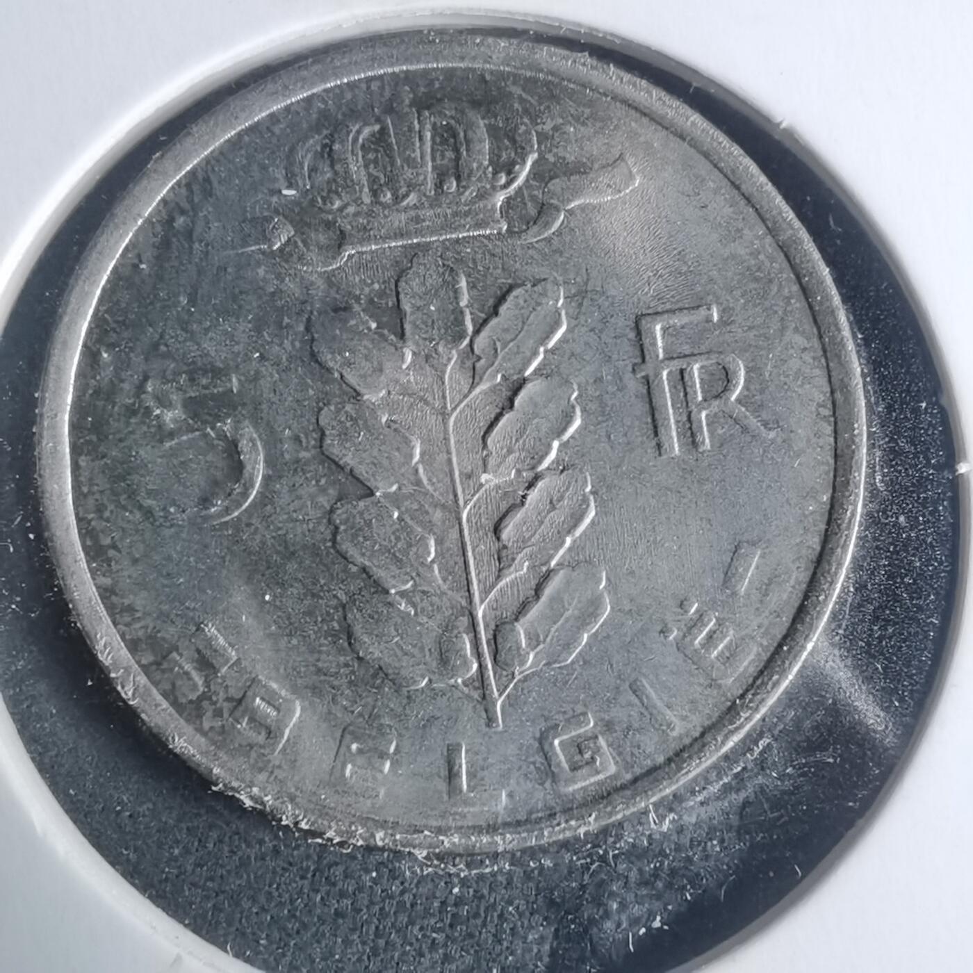 沼泽如烟--第931场 比利时1979年5法郎