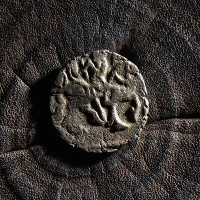 【良泉】【元旦直播场】1月1日晚19.30点开拍！208组西方古代钱币、日本朝鲜花钱 - 公元850-970年【沙希王朝】萨曼塔·提婆，瘤牛/骑士银币，3.02克