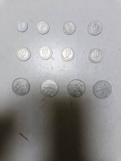 【20251216】非全新纸币和硬币第314场 - 朝鲜12枚硬币，有重复