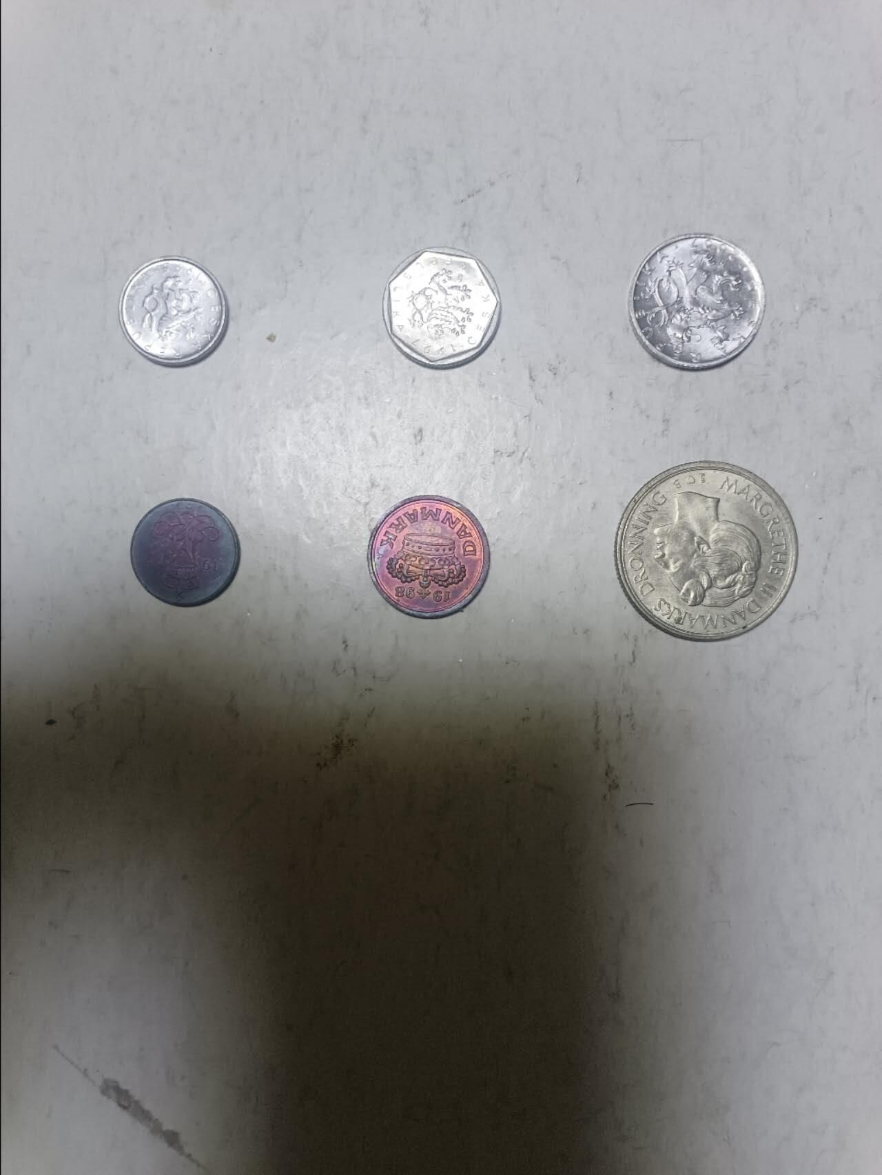 【20251216】非全新纸币和硬币第314场 欧洲国家6枚硬币不同版本