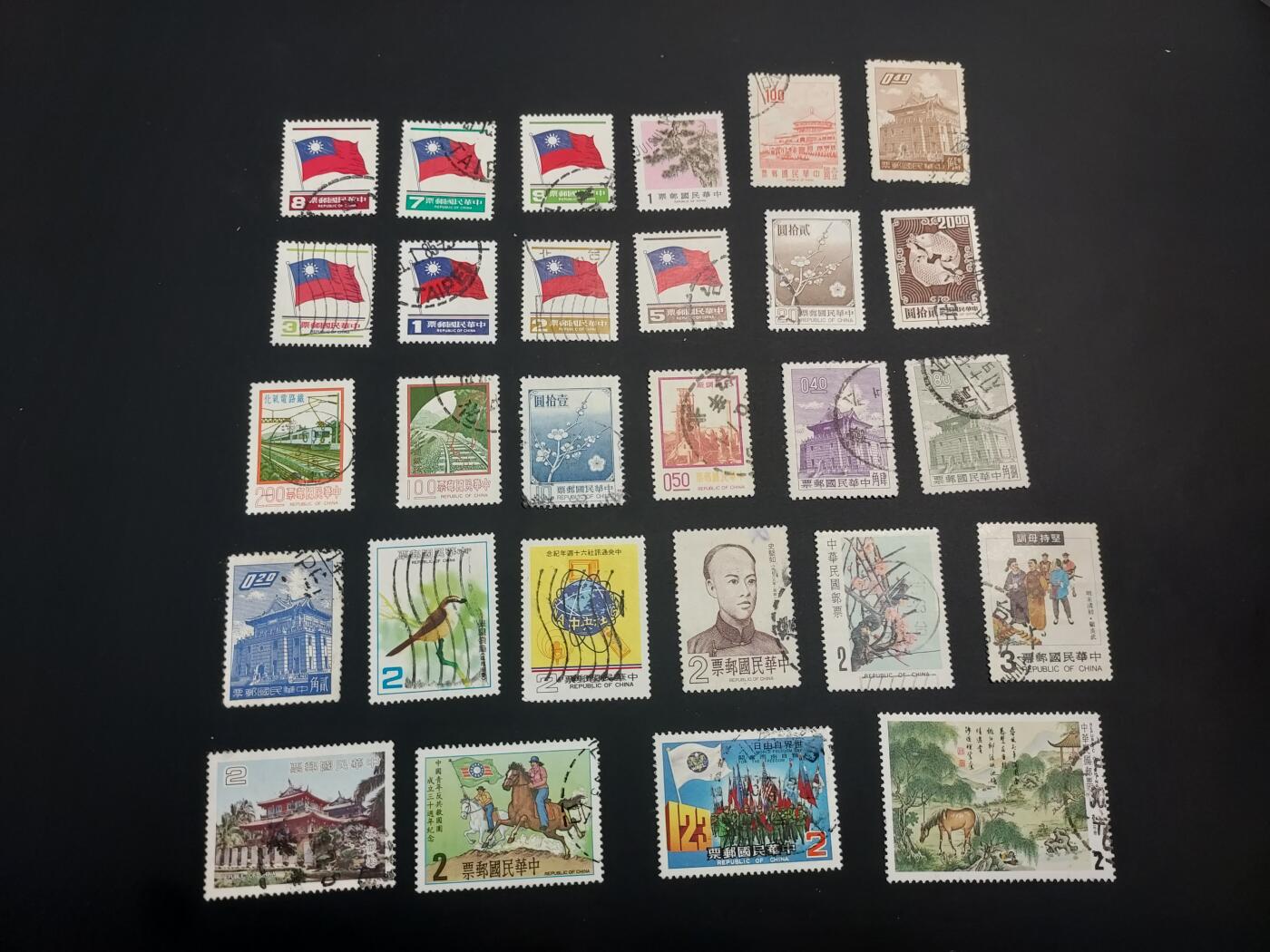 博彦收藏  TM 12月20日 8点 邮票专场 全场包邮 台湾省 旧票一组，大部分上品