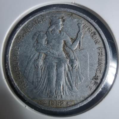 沼泽如烟--第931场 - 法属新喀里多尼亚1952年5法郎