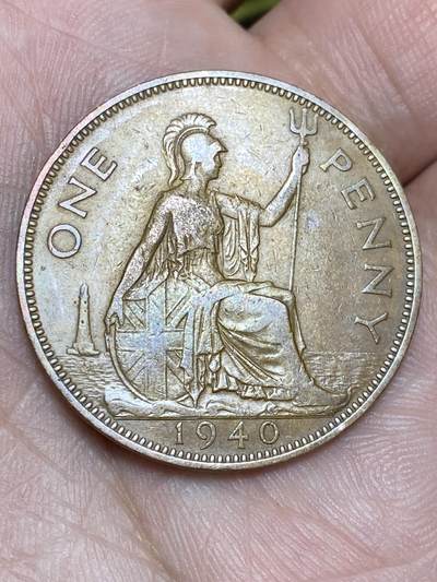 2025年第一百三十六场(总第一百六十二场）外国好品纸夹散币场(免佣金) - 英国🇬🇧1940年1便士(乔治六世第一版，发型量最少年份)