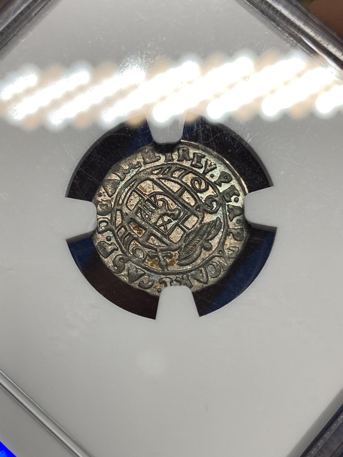 《竞宝斋》第447场 周日，周一，2场连拍 （全场包邮） NGC AU55 神圣罗马帝国 特里尔主教区 1672年 4芬尼 银币 打制精美 细节良好 稀少品种