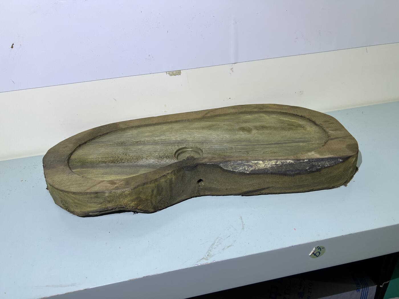 零元拍：C1-1 金丝楠 茶盘，尺寸约：465/210/390/220MM，满果香，满金丝满水波，未上漆上蜡