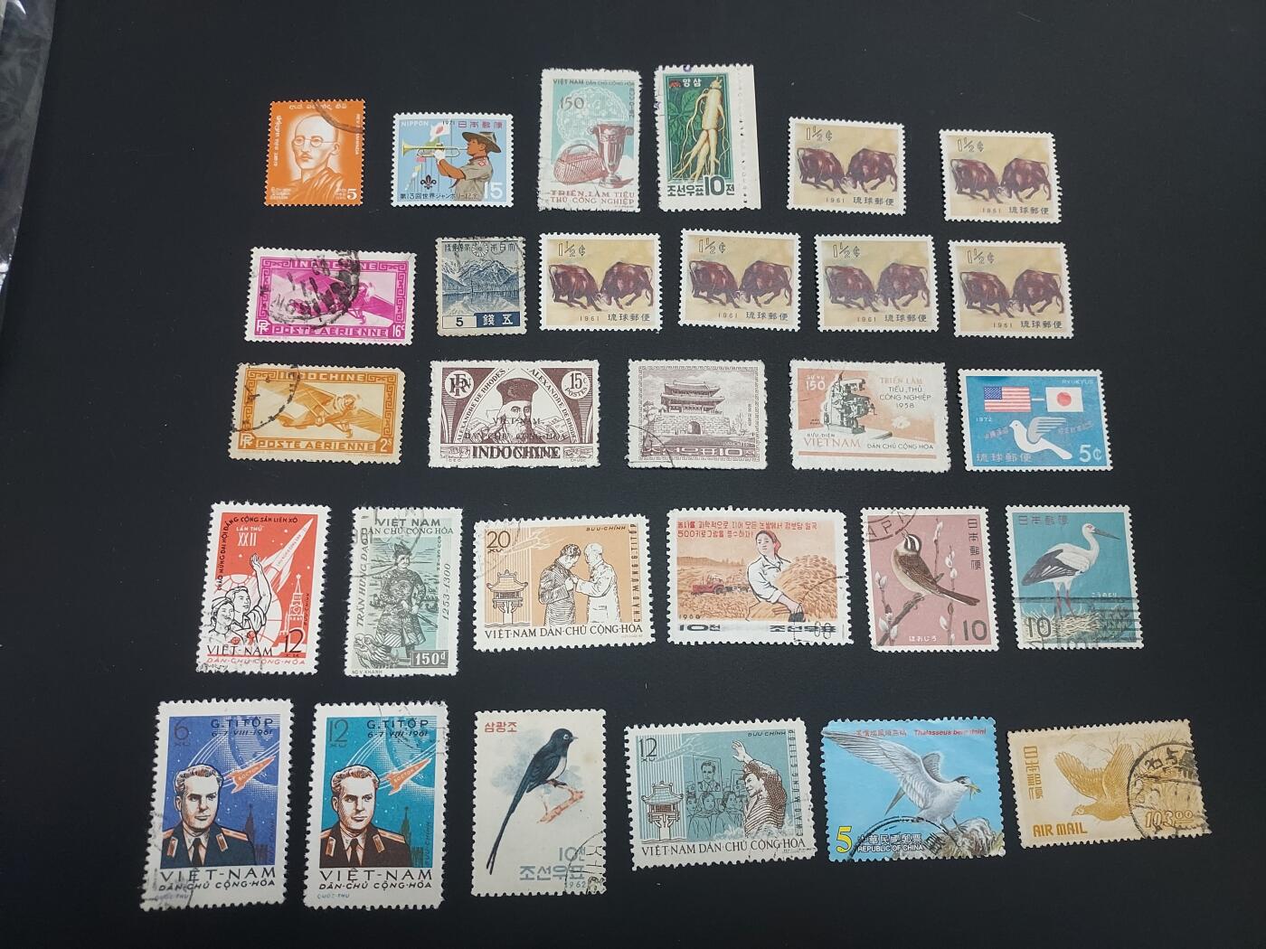 博彦收藏  TM 12月20日 8点 邮票专场 全场包邮 外国邮票一组，个别瑕疵，大部分上品