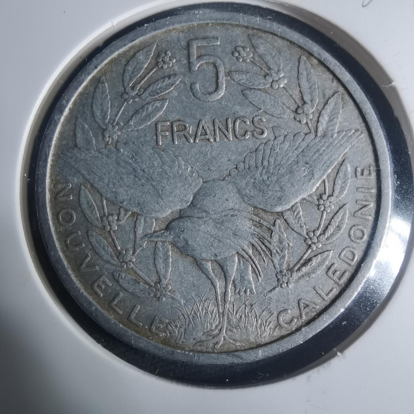 沼泽如烟--第931场 法属新喀里多尼亚1952年5法郎