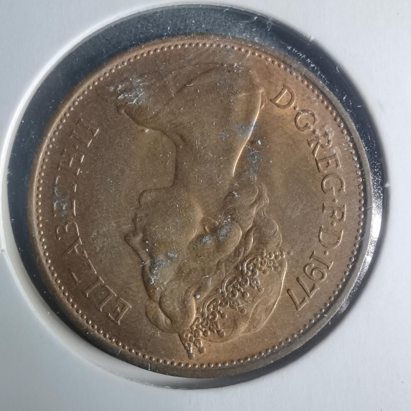 沼泽如烟--第931场 英国1977年2便士