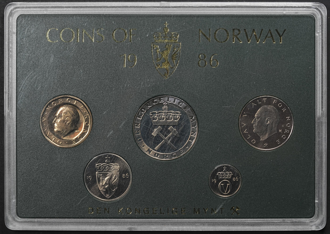 修遠堂世界钱币第九十七期 1986年挪威套币 BU品