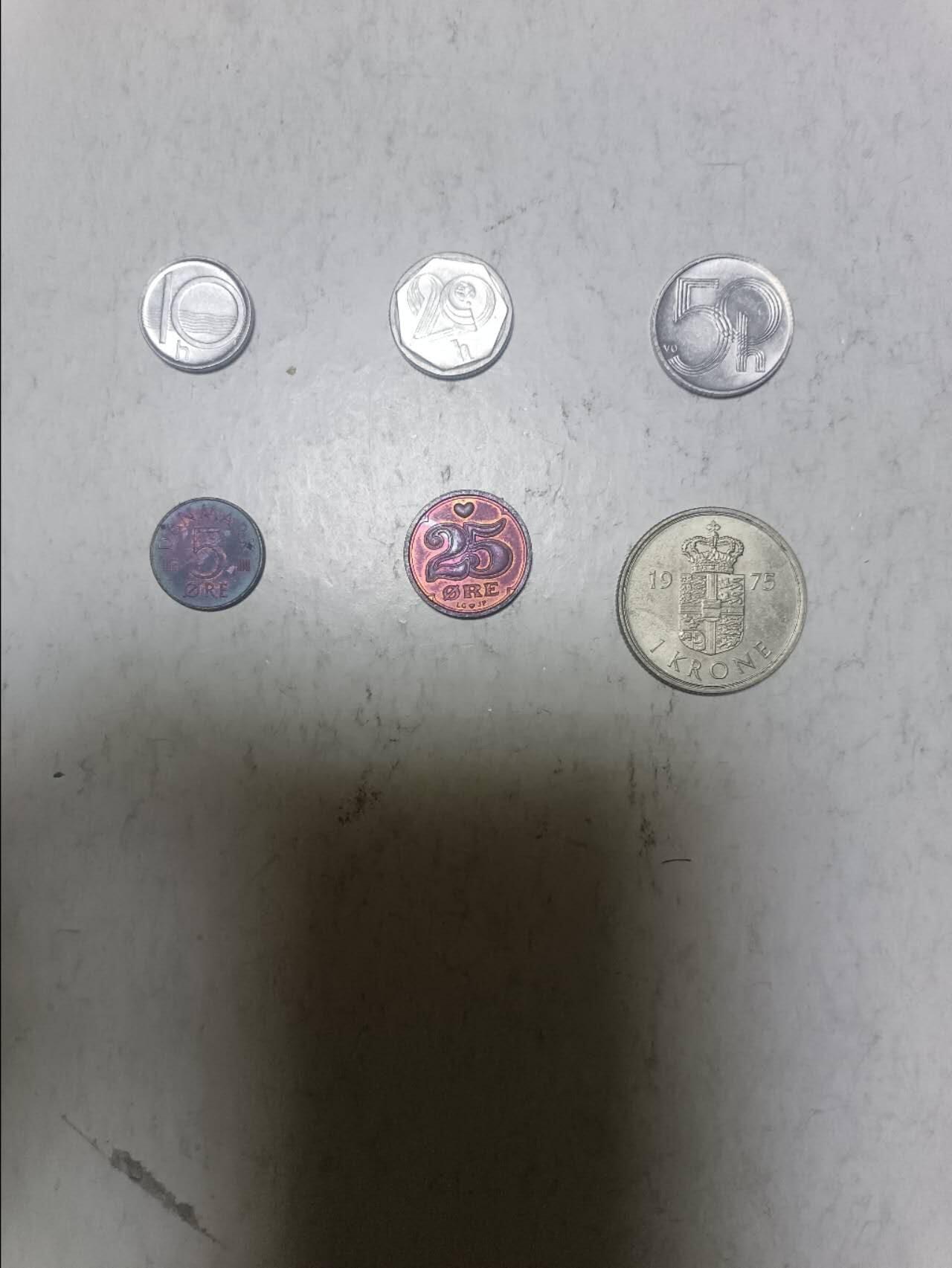 【20251216】非全新纸币和硬币第314场 欧洲国家6枚硬币不同版本