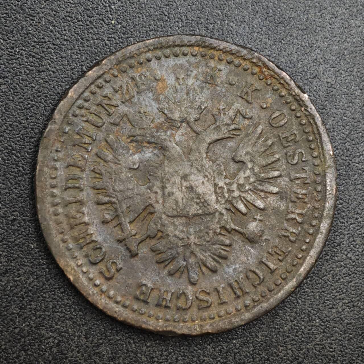 【淘币小摊】实时拍第八百二十七拍   散币场   满百包邮可预留二周 每周一统一发货   奥地利1851年1克鲁泽铜币